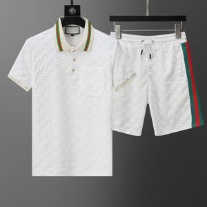 Men Polo Sport Shorts 2 Piece Sets 2024 Fashion Designer Tracksuit Sports Suit Mens Cotton Polos Shirt Casual Pant Jogger Suits