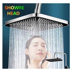 Bathroom Shower Heads 8/10 Inch Rain Head Set High Pressure 304 Stainless Steel Square Waterfall Ceiling YQ240228