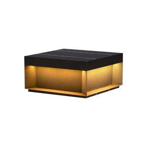 Solar Bollard Light 40cm Rostfria stål Pelare Ljus Dörr Post Lamp Utomhus Vattentät trädgård Lagmatta Lamp Landskapsbelysning