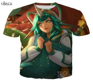 Jogo League of Legends Camiseta Homens Mulheres Impressão 3D Ice King Twitch Hero Skin Pijama Guardiões Miss Manga Curta Moda Streetwear 9355794