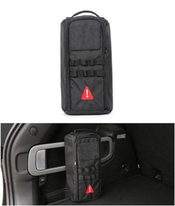 Bolsa de ferramentas montada em veículo, de lona preta, bolsa de armazenamento para jeep wrangler jk jl 2007 + tomada de fábrica, acessórios para interiores de automóveis 5013798