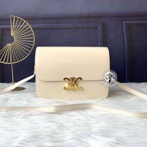 Triomphes Woman torebka Torba torby krzyżowe Crossbody Celebryci w tym samym stylu triumfalnym łukiem tofu oryginalne skórzane ramię i modne niszowe niszowe un un