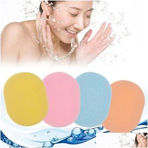 Gąbki, aplikatorzy bawełna 5pcs oczyszczenie twarzy gąbka Konjac Body Body Cake Clean Soft kąpiel prysznic Clearser Puff Care Dhned Dhned