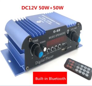 Spieler Mini G6S DC12V 50W + 50W Bluetooth Auto-Heimcomputer USB SD FM-Radio MP3-Player Digitalverstärker Musiklautsprecher Hohe Basseinstellung