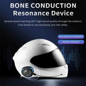 Cuffie Cuffie per casco PGDM Conduzione ossea Cuffie stereo senza fili Bluetooth Vivavoce IP68 Cuffie per casco da moto antipioggia impermeabili