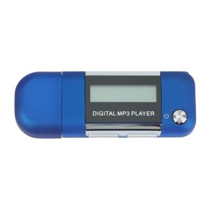 Players Mp3 Player 4GB U Disk Music Player Supports Replaceable AAA Battery, Recording (Blue)