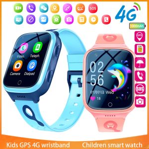 Relógios novo xiaomi mijia 4g crianças smartwatch sos gps câmera chamada de vídeo à prova dwaterproof água monitor som rastreador localização lbs crianças relógio inteligente