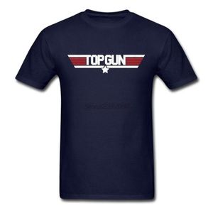 Nowy fajny Maverick Tshirt Top Gun T Shirt Big Solidle Custom krótkie rękawe Mens T -koszule Modna bawełna załogi Mężczyźni Tshirt 2103245387306