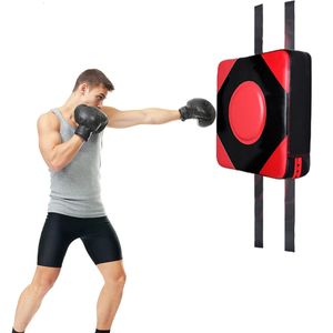 Alvo de boxe montado na parede, saco de areia pasteável para adultos e crianças, durável, pu, sanda, muay thai, perfuração, academia, fitness, equipamento de treinamento 240226