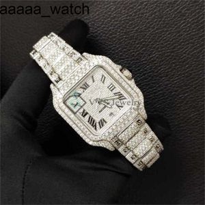 Diamonds Watch Xonw Carters Out Santtos y Automatyczne Swiiss Made Hoded Layer Def vvs Moissanite Studded Starels Stael Luksus