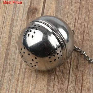 50Pcs Stainless Steel Ball Tea Leak Ball Tea Leak Mesh Filter Strainer Tea Infuser with Rope Chain Home Kitchen Tools 240219