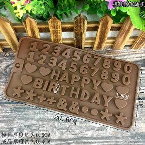 Stampi da forno per torta alla crema 26 numeri alfabetici strumenti di decorazione stampo per cioccolato fai da te design pasticceria accessori in silicone