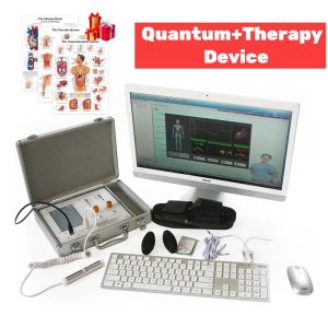 Massager 3 i 1 Quantum Therapy Analyzer Tens Massage Shoes and Pads 2023 Version Magnetic Resonance Body Analyzer Bio Resonance