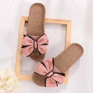 free shipping slippers designer for women fashion slide pink red shaped non Bow-knot Soft slip soft soles beach vacations sandals womens flat slides GAI outdoor shoes