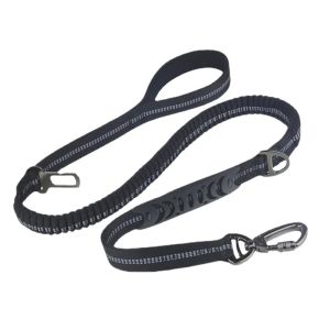 Guinzagli Guinzaglio per cani Corda elastica al guinzaglio da corsa Cintura durevole Durevole addestramento per cani di grossa taglia Jogging Auto Guinzagli flessibili per accessori per cani di taglia media e grande