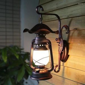 Wall Lamp Modern Crystal Retro Light Gooseneck Antique Wooden Pulley Led Switch Bed Head Merdiven Deco