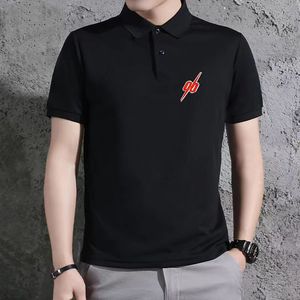 Camisetas masculinas polos camisa de algodão gelo respirável verão curto polo homem topos camisetas de alta qualidade S-5XL