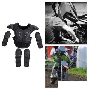 Motorcycle Armor Kids Suit Motocross Riding Armour Vest Child Dirt Bike Gear Drop Delivery Dhbzb
