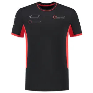 Herren-T-Shirts 2024 F1 Teamwear T-Shirt Formel 1 Polo Shirt T-Shirts Neue Saisonfahrer Rennen Black T-Shirt Custom AUT CAR Fans Tops Jersey Summer 273z