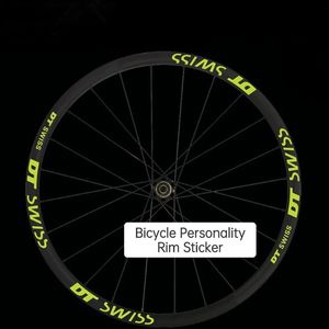 DT MTB Wheel Sticker Road Bike Rim Decals Bredd 20mm Reflective Cycling Stickers 20 24 26 27.5 29 700C Cykeltillbehör 240223