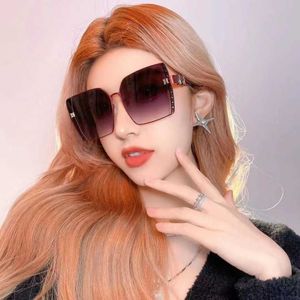 Original 1to1 New fashion h-house square Sunglasses Womens street shooting Tiktok net red personalized glasses large frame sunglasses CE1Z