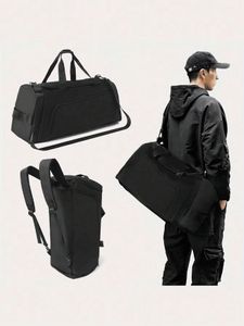 40L Lätt och stor kapacitet Portable School Sports Travel Bag Backpack Sports Bag Simple Color för manliga och kvinnliga studenter Tote