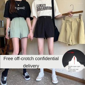 Women's Pants Spring And Summer Invisible Zipper Slacks Field Sex Shorts Outdoor Toilet Adjustable Trendy Fashion Harem