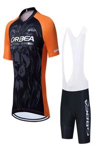 Pro Team Mens ORBEA Team Cycling Jersey Suit camisa de bicicleta Bib Shorts Set Roupas de verão para bicicleta Mountain Bike Outfits Ropa ciclismo1364773