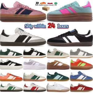 Gazelle Sapatos Sapatos Casuais Plataforma Negrito Rosa Brilho Pulso Mint Rosa Núcleo Preto Branco Solar Super Pop Rosa Quase Amarelo Homens Mulheres Campus Sports Sneakers