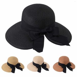 Breda randen hattar sol kvinnor damer sunhats sommar hatt strand för män utomhus herrar floppy kvinnor fedoras