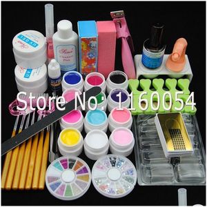 Nail Manicure Set Wholesale- Pros 36W Pink Uv Lamp 12 Colors Gel Solid Cleanser Plus Tools Kit 230 Drop Delivery Health Beauty Art Sa Dhi7X