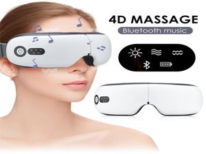 Eye Massager 4D Air Pressure Vibration Care Instrument Trötthet Relieve Compress Bluetooth Music Smart Massage Glasses 2101087743504