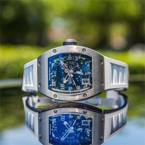 Cronógrafo Relógio Automático Richardmill Relógios Mecânicos Relógio Masculino RM010 Rosa Ouro Le Mans Global Edição Limitada Moda Lazer Esportes Máquinas Wristwa