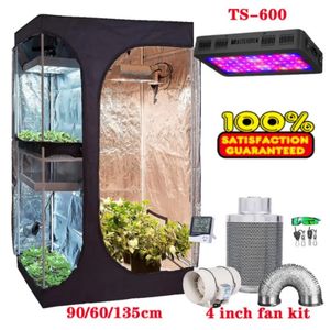 Filme de poliéster LED Grow Light Growtent Complete Kit Flower Seeds Germination Growbox Plantas de hidroponia interna Crescendo para plantas de flores Crescimento