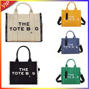 Marc Casual Mini Canvas Shoulder Bag High-capacity Bag Women Handbag Designer Black Tote Bags Crossbody Luxurys Fashion Shopping Purse Jocobs 2 Sizes