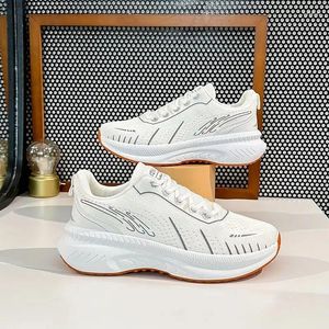 Scarpe eleganti da donna con zeppa sportive lavorate a maglia con lacci, basse, da corsa, casual, antiscivolo, da esterno