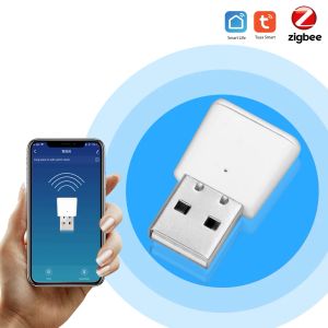 Steuern Sie den tragbaren USB-Signalverstärker Universal Wireless Smart Amplifier WiFi Router Booster Extender und arbeiten Sie mit Tuya Zigbee Gateway