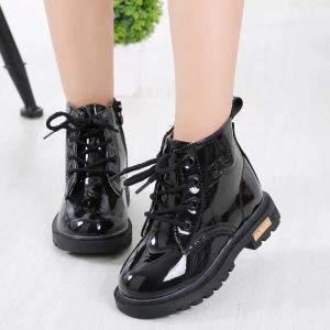 Outdoor Warme Winter Schnee Stiefel Kinder Stiefeletten Für Mädchen Moderne Stiefel Rutschfeste Frühling PU Leder Baby Jungen Stiefel Mode kinder Schuhe