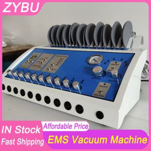 EMS Vacuum Massage Therapy Machine Enlargement Pump Lifting Breast Enhancer Massager Sucker Cup Body Shaping Beauty Muscle Stimulate Slimming Equipment