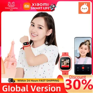 Часы Xiaomi оригинальные детские часы для мобильного телефона Mi Rabbit 5c 1,4 дюйма с позиционированием, Wi-Fi, умные многофункциональные защитные часы