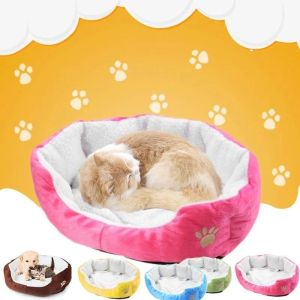 Mats New Super Soft Velvet Dog Nest Pet Mat Waterproof and Warm Pet Bed Circular Washable Cat and Dog Bed Pet Sleep Supplies