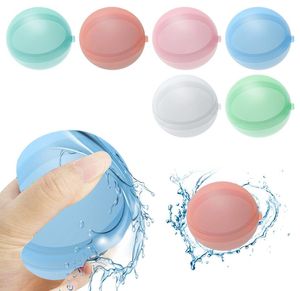 Reusable Water Bomb Balls Splash Silicone Balloons Refill Water Parks Fun Absorbent Ball Outdoor Pool Sand Play Beach Toy Sports F8315241