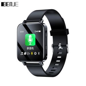 Player BENJIE A80 MP3 Player With Bluetooth 5.0 16GB 32GB HiFi Noise Reduction Voice Recorder Portable Walkman Mini Sports Wrist Watch