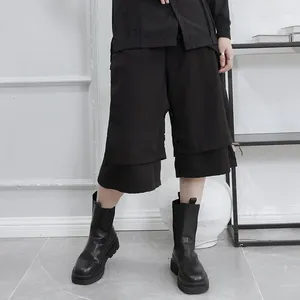 Women's Pants Ladies Wide Leg Spring/Summer Yamamoto Style Classic Black False Two Casual Loose Large Size Seven Minutes