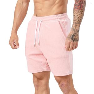 Herrbyxor män corduroy casual shorts sport Gym Losska fickbyxor som kör joggar träning streetwear tracksuitbyxor