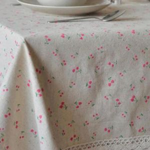 Table Cloth Square 90 90CM Cover Flower Pattern Dining W/Lace For Patio Gardens Kitchens Rooms