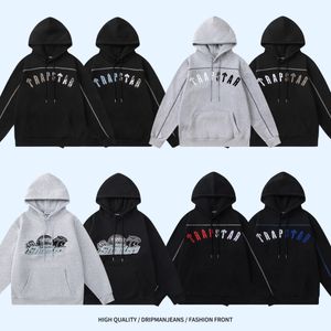 İngiltere Damla Erkek Trapstar Trailtsuits Sweater Set Tasarımcı Hoodies Street Giyim Sweatshirts Sports Suit Nakış Peluş Peluş Mektup Kalın Hoodies Erkek Pantolon