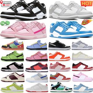 Mens Running Shoes Lows Panda Gray Fog Triple Pink Black White Strangelove Unc Sneakers Dust Rose Whisper Laser Orange Syracuse Valentine Pure Platinum