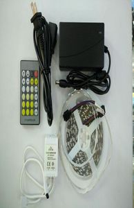 CWWWダブルカラー温度60LEDM 5M 300LED LEDストリップライトテープIP20IP6524KEY IR REMOTE12V 5A ADAPTER STRIPS7281280