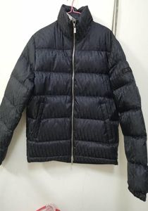 Märke män sned down jacka designer manlig puffy sidopock vinter jacka mode pojke dubbel zip standup krage outwear5460522